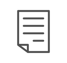 Poster - Document icon outline and linear symbol.	

