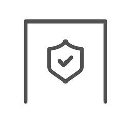 Poster - Document icon outline and linear symbol.	

