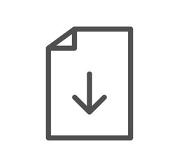 Poster - Document icon outline and linear symbol.	
