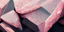 Abstract Pink Gems Stone Wallpaper Background