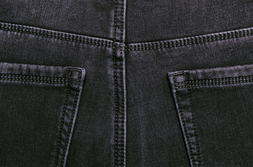 Sticker - Part of dark jeans.