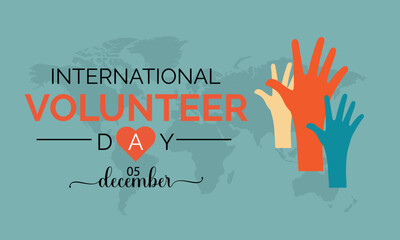 Volunteer day landing page. volunteering banner and poster design  template