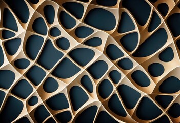 Abstract Voronoi structures wallpaper, beautiful dynamic shapes