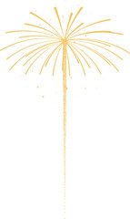 Wall Mural - gold festive firework