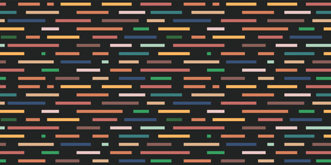 Poster - Long colored horizontal stripes. Seamless vector from ordinary ribbons. For print and stylish decor, seamless patterns and textures.