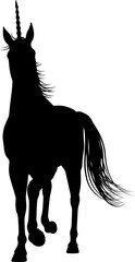 Poster - Unicorn Silhouette Horned Horse