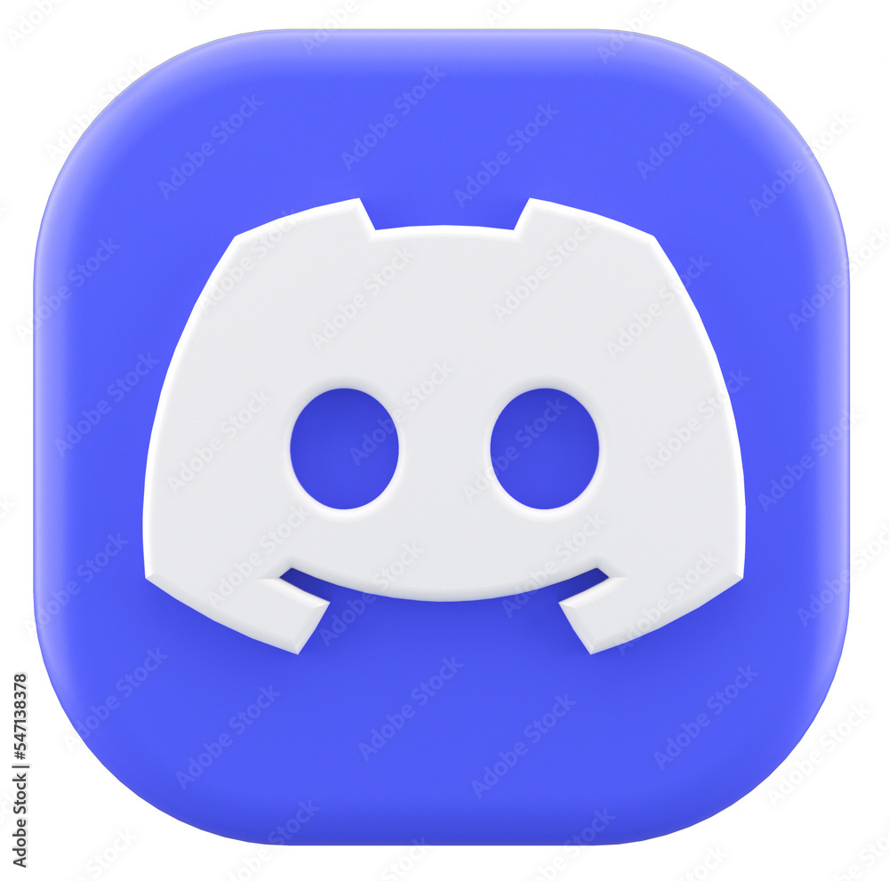 Valencia, Spain - November, 2022: Discord isolated logo purple icon with  transparent background, cut out symbol front