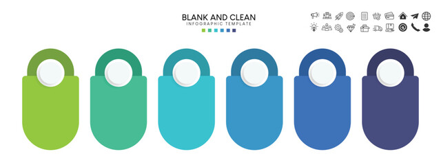 	
Blank and clean. Steps business data visualization timeline process infographic template design	