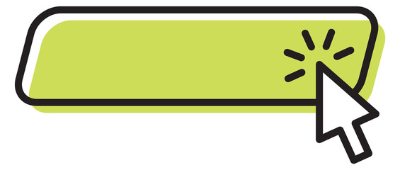 Leinwandbilder - action button. click here element with pointing arrow cursor