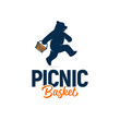 Bear, Picnic Basket Logo Inspiration