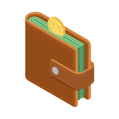 Poster - Wallet Isometric Icon