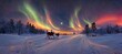 aurora borealis in lapland 