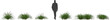 ophiopogon lilyturf evergreen perennial plants grass arch viz hq cutouts