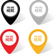 © robin0899 - You are here, we are here colorfull location pin icon set
