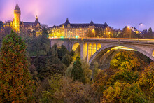 View Of Pont De Adolphe Luxembourg