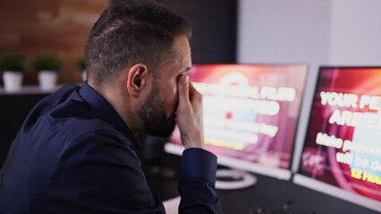 Aufkleber - Ransomware Malware Cyber Attack