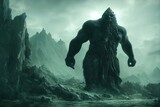 Fototapeta  - fantasy giant monster in concept Norse Mythology