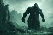 Fantasy Giant Monster In Concept Norse Mythology