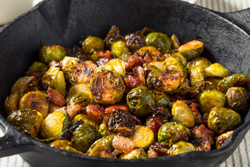 Canvas Print - Homemade Sauteed Brussel Sprouts