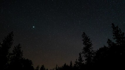 Wall Mural - taurids meteor shower night sky skyscape timelapse