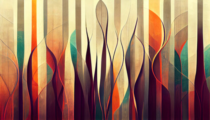 Canvas Print - abstract background texture digital pattern art ai-generated