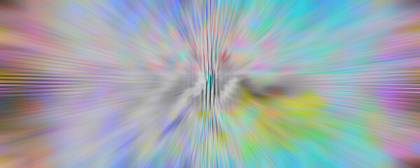 Canvas Print - Abstract iridescent glitch art texture background image.
