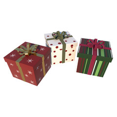 Wall Mural - Christmas Gift Boxes 2