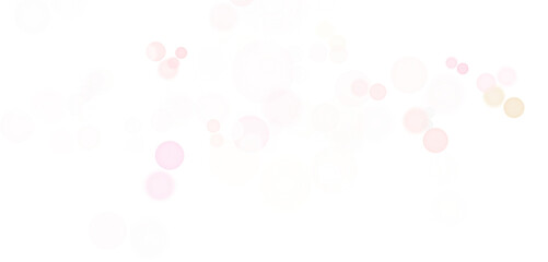 Wall Mural - abstract multicolor shining bokeh isolated on transparent background