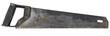 old handsaw, vintage tool. isolated on a transparent background