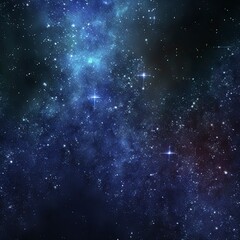 Wall Mural - Stars in sky, starry night starlight shine of milky way, space cosmic background, starry background.