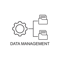 data management icon , technology icon