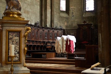 Canvas Print - Interior of a church with beautiful design