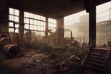 Old Rusty Abandoned Factory