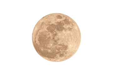 full moon isolated on transparent(png) background