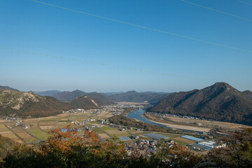 Wall Mural - 日本の兵庫県赤穂市のとても美しい山の風景