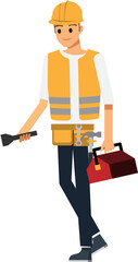 Wall Mural - Technician and builders and engineers and mechanics set ,Vector illustration cartoon character.