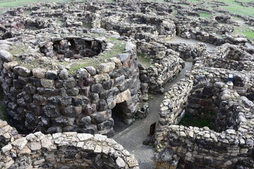 Wall Mural - Nuragic complex on island Sardinia,Italy