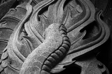 Close-up, China, Tradition, Religion, Craft, Dragon Pattern, Stone Carving