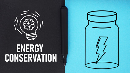 Poster - Energy Conservation is shown using the text