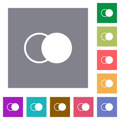 Sticker - Overlapping elements square flat icons