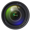 © Cobalt - Camera photo lens 3D realistic icon isolated.