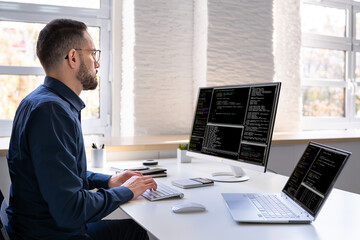 Software Programmer Or Coder Man
