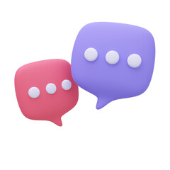 Poster - Speech balloon frame Support communication concept