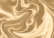 © misslomb - Luxury silk background gold effect wallpaper waves metallic fabric illustration
