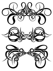 Wall Mural - tribal pattern set. tribal tattoo pattern