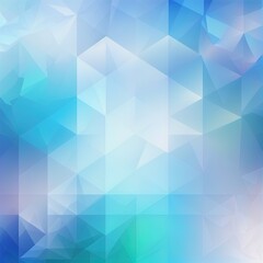 Poster - bright light blue artistic colorful geometric triangle gradient background wallpaper design
