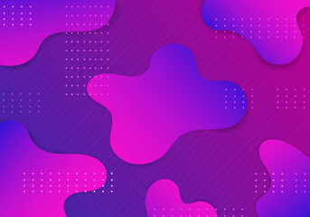Poster - Abstract background freeform shapes mainly using blue-violet hues. There are dotted elements arranged in a pattern. and free form can be used in a variety of ways