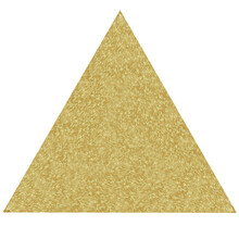 Gold Pyramid Isolated On White