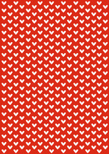 Red And White Background San Valentine Little Hearts