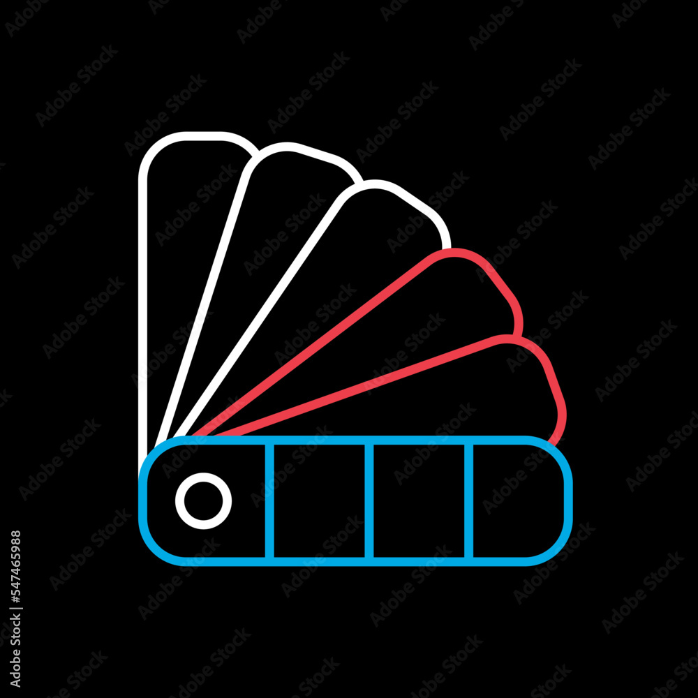 Paper color palette vector isolated flat icon Stock Vector | Adobe Stock